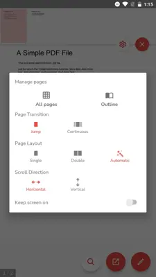 PDF Editor android App screenshot 2