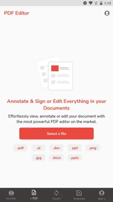 PDF Editor android App screenshot 4